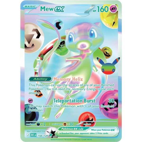 30th Celebration - 158/128 - Mew ex