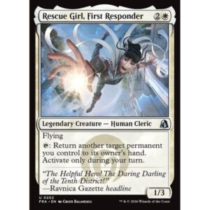 Reality Fracture - 202 - Rescue Girl, First Responder - Uncommon - W - Non-foil (Front)