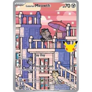 30th Celebration - 141/128 - Galarian Meowth