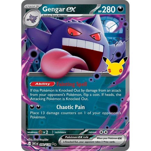 30th Celebration - 090/128 - Gengar ex
