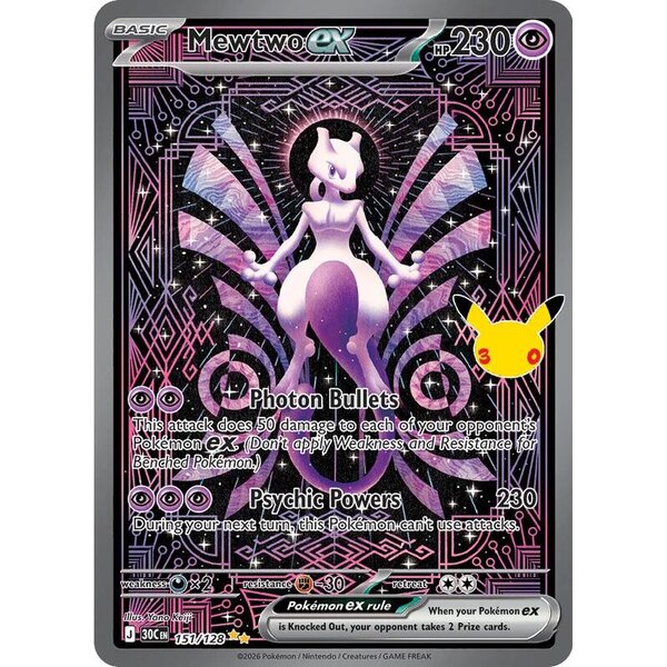 30th Celebration - 151/128 - Mewtwo ex