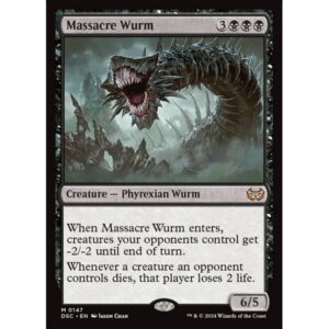 Duskmourn: House of Horror Commander - 147 - Massacre Wurm - Mythic - B - Non-foil