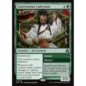 Reality Fracture - 100 - Carnivorous Cultivator // Enroot - Rare - G - Non-foil (Front)