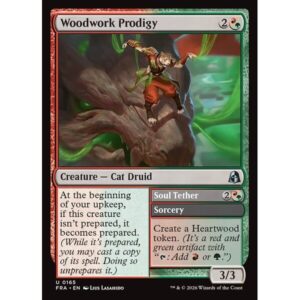 Reality Fracture - 165 - Woodwork Prodigy // Soul Tether - Uncommon - RG - Non-foil (Front)