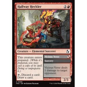 Reality Fracture - 85 - Hallway Heckler // Vicious Verse - Common - R - Non-foil (Front)
