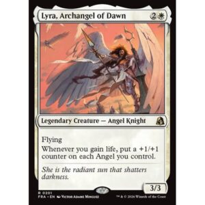 Reality Fracture - 201 - Lyra, Archangel of Dawn - Rare - W - Non-foil (Front)