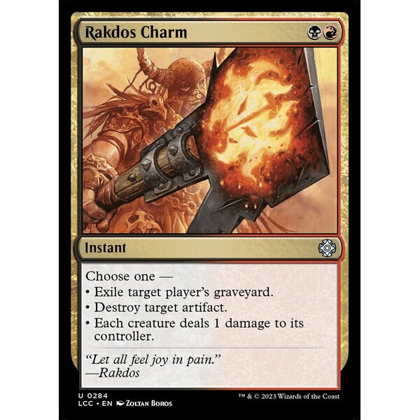 The Lost Caverns of Ixalan Commander - 284 - Rakdos Charm - Uncommon - BR - Non-foil