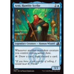 Reality Fracture - 211 - Arni, Humble Scribe - Uncommon - U - Non-foil (Front)