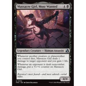 Reality Fracture - 234 - Massacre Girl, Most Wanted - Uncommon - B - Non-foil (Front)