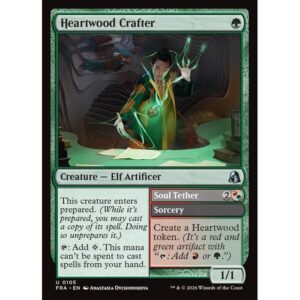 Reality Fracture - 105 - Heartwood Crafter // Soul Tether - Uncommon - G - Non-foil (Front)