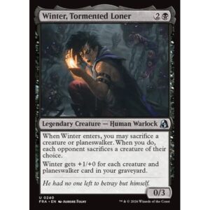 Reality Fracture - 240 - Winter, Tormented Loner - Uncommon - B - Non-foil (Front)