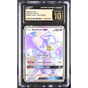 CGC 10 Pristine - 2019 Pokemon Hidden Fates Reshiram GX #SV51