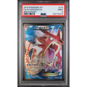 PSA 9 Mint - 2016 Pokemon XY Breakpoint Gyarados EX Full Art #114