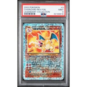 [Tradable] PSA 9 Mint - 2002 Pokemon Legendary Collection Charizard Reverse Foil #3