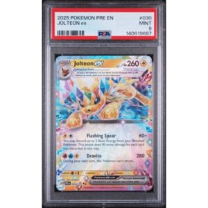 PSA 9 Mint - 2025 Pokemon Prismatic Evolutions Jolteon ex #030