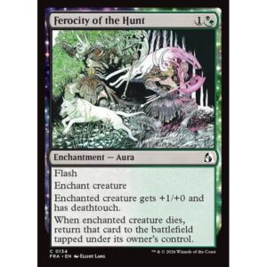 Reality Fracture - 134 - Ferocity of the Hunt - Common - BG - Non-foil (Front)