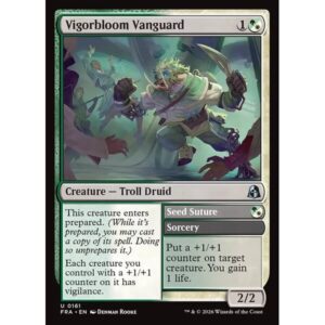 Reality Fracture - 161 - Vigorbloom Vanguard // Seed Suture - Uncommon - WG - Non-foil (Front)