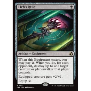 Reality Fracture - 57 - Lich's Relic - Rare - B - Non-foil (Front)