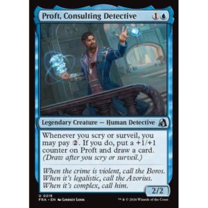 Reality Fracture - 218 - Proft, Consulting Detective - Uncommon - U - Non-foil (Front)