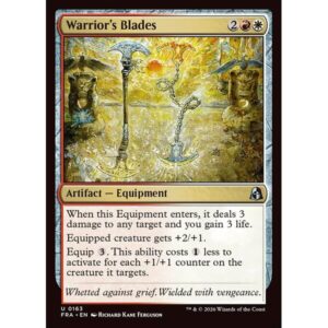 Reality Fracture - 163 - Warrior's Blades - Uncommon - WR - Non-foil (Front)