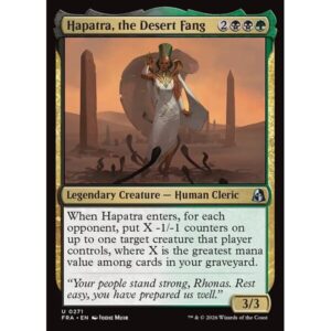 Reality Fracture - 271 - Hapatra, the Desert Fang - Uncommon - BG - Non-foil (Front)