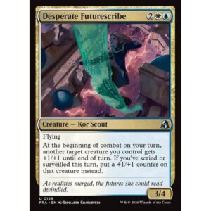 Reality Fracture - 129 - Desperate Futurescribe - Uncommon - WU - Non-foil (Front)