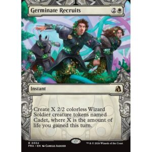 Reality Fracture - 334 - Germinate Recruits - Rare - W - Non-foil (Front)