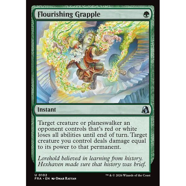 Reality Fracture - 102 - Flourishing Grapple - Uncommon - G - Non-foil (Front)