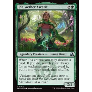 Reality Fracture - 264 - Pia, Aether Ascetic - Uncommon - G - Non-foil (Front)