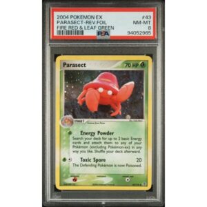 PSA 8 Near Mint - 2004 Pokemon EX FireRed & LeafGreen Parasect Reverse Foil #43