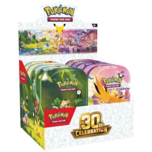 Pokemon 30th Celebration Mini Tin Display (10 Tins)