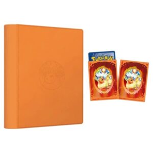 Flareon binder og sleeves fra Terastal Gathering Flareon Binder Set