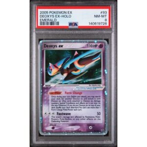 PSA 8 Near Mint - 2005 Pokemon EX Emerald Deoxys ex Holo #93