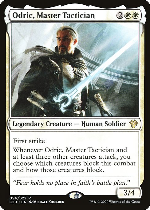 Commander 2020 - 96 - Odric, Master Tactician - Rare - W - Non-foil