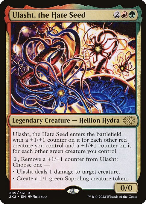 Double Masters 2022 - 289 - Ulasht, the Hate Seed - Rare - RG - Non-foil