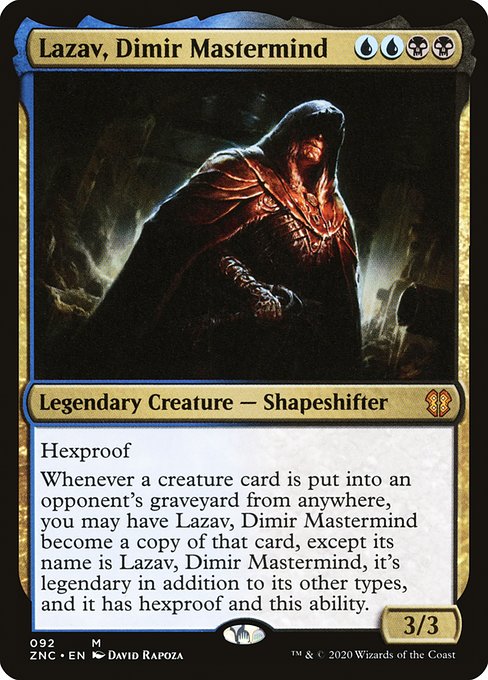 Zendikar Rising Commander - 92 - Lazav, Dimir Mastermind - Mythic - UB - Non-foil