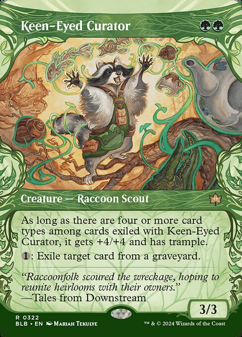Bloomburrow - 322 - Keen-Eyed Curator - Rare - G - Foil