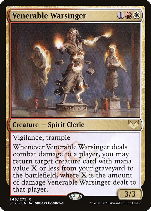 Strixhaven: School of Mages - 246 - Venerable Warsinger - Rare - WR - Non-foil