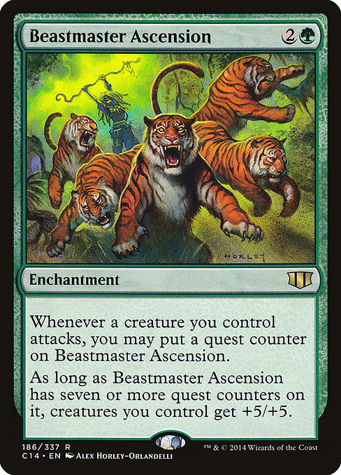Commander 2014 - 186 - Beastmaster Ascension - Rare - G - Non-foil