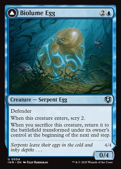 Innistrad Remastered - 54 - Biolume Egg // Biolume Serpent - Uncommon - C - Non-foil