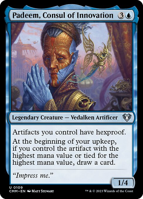 Commander Masters - 109 - Padeem, Consul of Innovation - Uncommon - U - Non-foil
