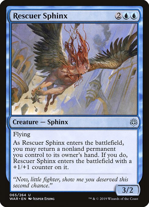 War of the Spark - 65 - Rescuer Sphinx - Uncommon - U - Non-foil
