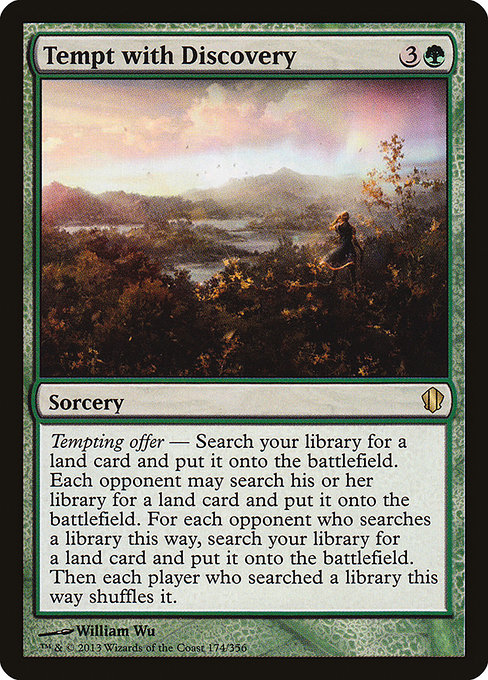 Commander 2013 - 174 - Tempt with Discovery - Rare - G - Non-foil