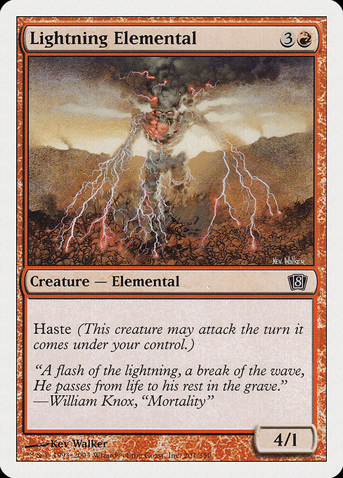 Eighth Edition - 201 - Lightning Elemental - Common - R - Non-foil