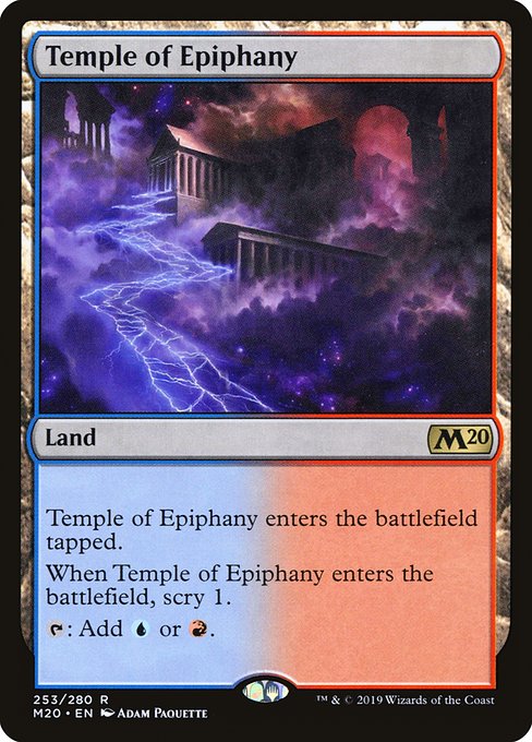 Core Set 2020 - 253 - Temple of Epiphany - Rare - C - Foil
