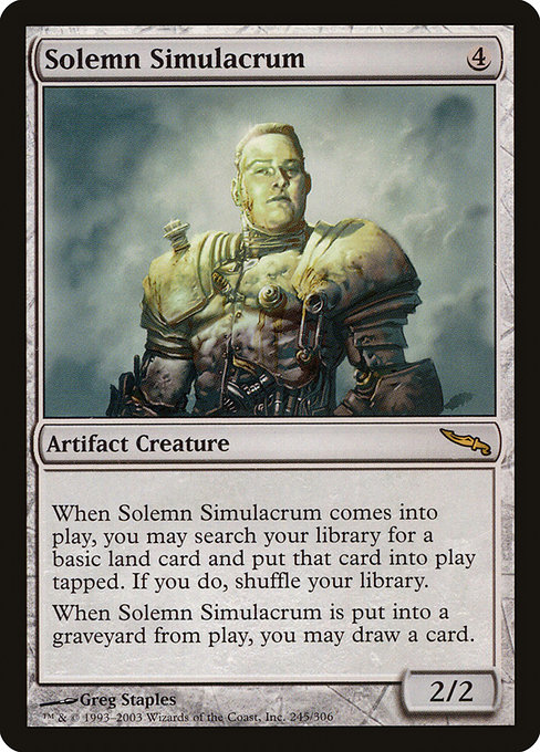 Mirrodin - 245 - Solemn Simulacrum - Rare - C - Non-foil