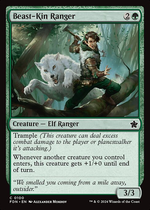 Foundations - 100 - Beast-Kin Ranger - Common - G - Non-foil