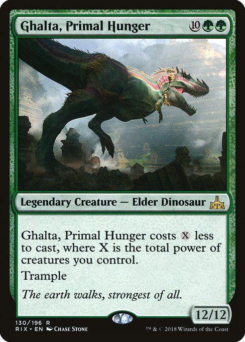 Rivals of Ixalan - 130 - Ghalta, Primal Hunger - Rare - G - Non-foil