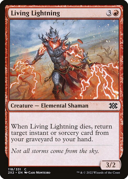 Double Masters 2022 - 118 - Living Lightning - Common - R - Foil