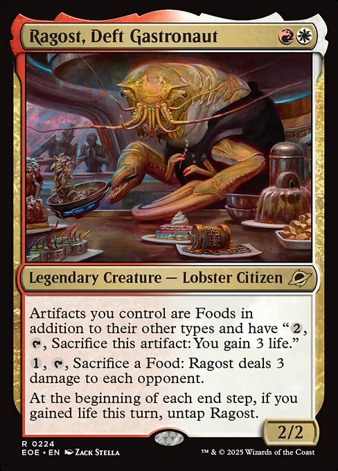 Edge of Eternities - 224 - Ragost, Deft Gastronaut - Rare - WR - Non-foil